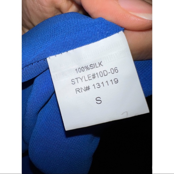 Olive Olivia One Shoulder Silk Cocktail Dress Size S - Picture 8 of 8